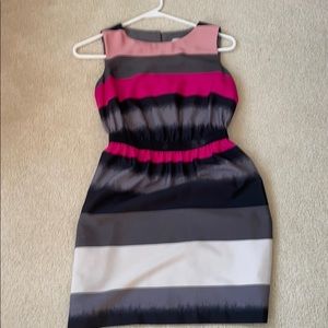 Loft sleeveless striped dress